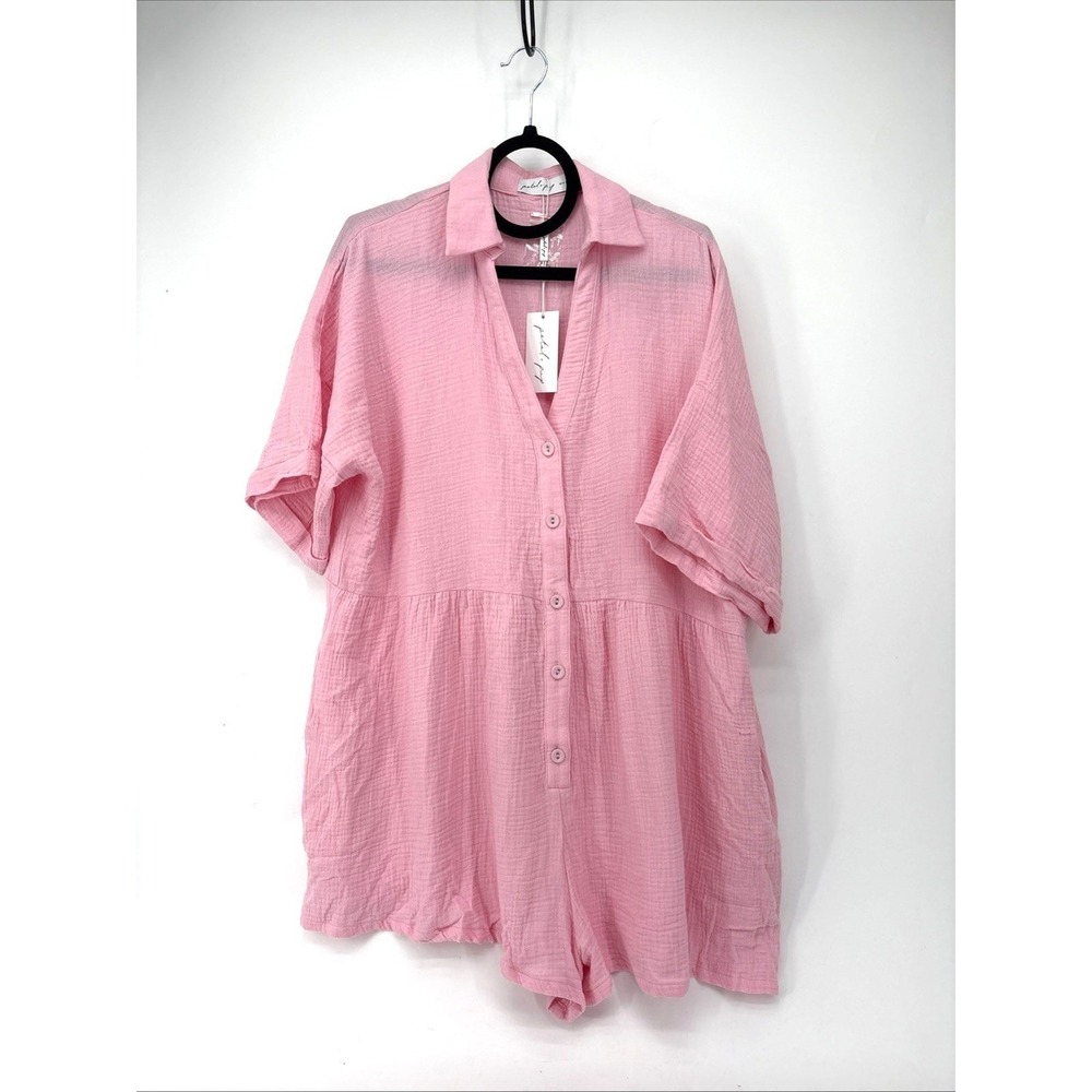 Petal + Pup Romper Womens 10 Pink Winny Playsuit Cotton Romper